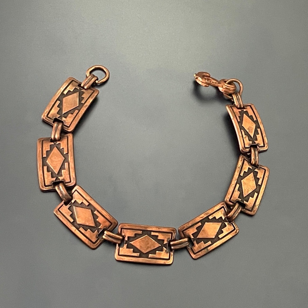 Vintage copper native bracelet.